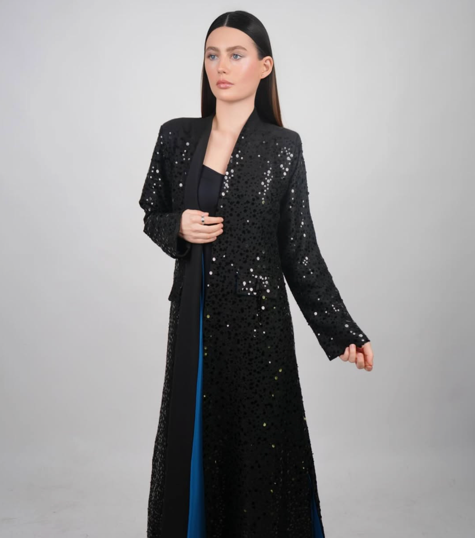 The "Turquoise Flash" Abaya